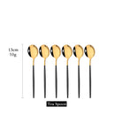 Axyaa Stainless Steel Teaspoon Set for Cake Fruit Dessert Coffee Snack