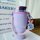 Axyaa Purple Braid Cup Holder Lanyard for 6-10cm Cup Mouth - Portable & Universal