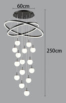Axyaa Modern LED Pendant Chandeliers for Home Staircase Decor