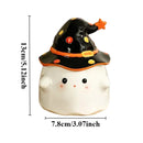 Axyaa Cute Ghost Mug with Lid, Ceramic Halloween Coffee Cup, Holiday Gift
