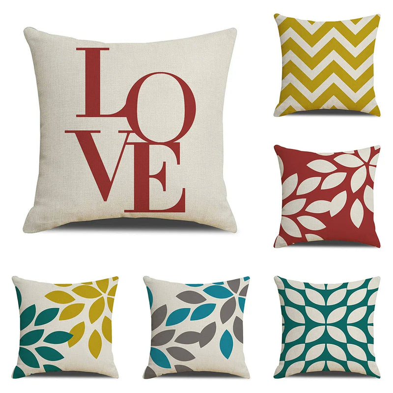 Axyaa Geometric Stripe Cushion Cover - Home & Car Pillow Decor