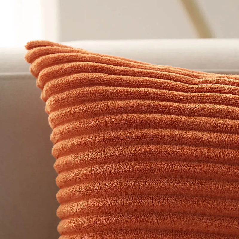 Axyaa Corduroy Rectangle Cushion Cover for Living Room Sofa 30x50 Pillowcase