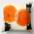 Axyaa Abstract Sun Pillow Cover Set - 4pcs 17.7"x17.7" Single-Sided Print