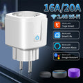 Axyaa Smart Socket EU WiFi Plug 16A 20A Power Monitoring Remote Control Alexa Google Assistant