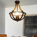 Axyaa Birds Cage Rustic Industrial Ceiling Light for Living room Bedroom Bar Shop