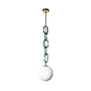 Axyaa Glass Bubble LED Pendant Light: Retro Wabi Sabi Style Necklace Lamp