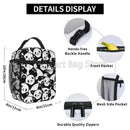 Axyaa Panda Pattern Insulated Lunch Bag for Children, Portable Thermal Lunch Box