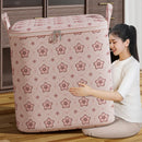 Axyaa Foldable Closet Organizer Bag with Handle for Clothes, Blankets, and Pillows