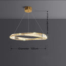 Axyaa Postmodern Crystal Chandelier for Luxurious Living Spaces