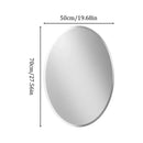 Axyaa Oval Beveled Edge Wall Mirror for Bathroom Bedroom Livingroom