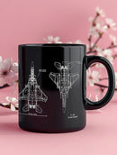 Axyaa Space Shuttle Ceramic Mug - NASA Inspired Sci-Fi Design, Durable & Perfect for Space Enthusiasts