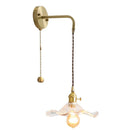 Axyaa Amber Glass LED Wall Sconce Indoor Lighting for Living Room Bedroom Bar
