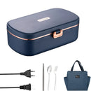 Axyaa Electric Heated Lunch Box Warmer Set - Stainless Steel Food Warmer