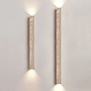 Axyaa French Cream Living Room Wall Lamp: Elegant Rectangular Stone Light for Bedroom