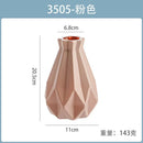 Axyaa White Ceramic-Style Plastic Flower Vase Pot for Home Decoration
