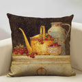 Axyaa Vintage Flower Cushion Cover 45x45cm Square Pillow Case Nostalgic Design