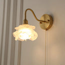 Axyaa Brass LED Wall Lights Clear Glass Nordic Modern Vanity Mirror Wandlamp