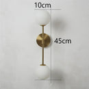 Axyaa Modern Glass Ball LED Wall Lamp, Golden Black, Simple Design for Living Room, Bedroom, Aisle