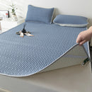 Axyaa Latex Bed Mat, Quilted Mattress Cover with Air Conditioning, 140x200 160x200