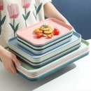 Axyaa Serving Tray: Anti-Slip Scratch Resistant Kitchenware for Tea, Fruit, Dessert