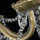 Axyaa Champagne Princess Crystal Chandelier for Elegant European Vibes