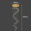 Axyaa Crystal Chandelier Pendant Light for Living Room and Bedroom