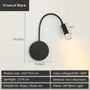 Axyaa Adjustable LED Wall Reading Lamp 3W Warm Light, Modern Design, Switch On/Off