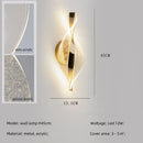 Axyaa Spiral Gold LED Pendant Chandelier Acrylic Droplight Luxury Bar Lamp