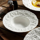 Axyaa Ceramic Dinner Plates & Soup Basin Set for Molecular Cuisine & Home Kitchen Elegance