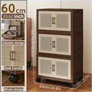 Axyaa Foldable Storage Cabinet with Reinforced Frame - Bedroom, Dorm, Living Room Organizer