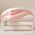 Axyaa All Season Soybean Fiber Duvet Insert with Mix Color Jacquard, Fluffy & Soft
