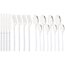 Axyaa Black Gold Stainless Steel Cutlery Set - 16 Piece Dinnerware Flatware Silverware