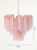 Axyaa Art Deco Glass Tube Chandeliers Luxury Pendant Lamp for Dining Kitchen Island