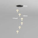 Axyaa Crystal Chandelier Stair Pendant Lamp Living Room Interior Lighting