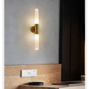 Axyaa Striped Glass LED Wall Lamp for Indoor Living Room and Restaurant