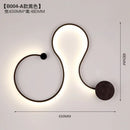 Axyaa Nordic Curve Wall Lamp for Living Room Bedroom Home Decor