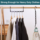 Axyaa 5-Hole Hook Plastic Clothes Rack Rotary Organizer Hanger Foldable Magic Closet Wardrobe Organize