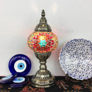 Axyaa Vintage Art Deco Mosaic Table Lamp Handcrafted Glass Bed Light Night Lights
