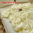 Axyaa Embroidered Summer Quilt | Washable Cotton | Lightweight Single/Double Bed