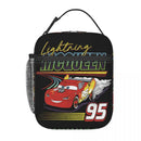 Axyaa Lightning Mcqueen Insulated Lunch Bag for School, Bento Box Cooler