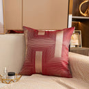 Axyaa Geometric Jacquard Square Cushion Cover 45x45 Polyester Throw Pillowcase