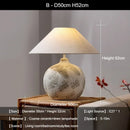 Axyaa Ceramic Desk Lamp LED Floor Light Fabric Lampshade