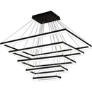 Axya Nordic LED Chandeliers Black/White Aluminum Acrylic Pendant Lamp for Modern Home Decor