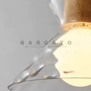 Nordic Art Wooden Pendant Lamp E27 Vintage Lighting by Axyaa