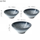Axyaa Ramen Soup Salad Dessert Sashimi Bowl Set - Retro Japanese Ceramic Bowls