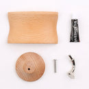Axyaa Wood Earphone Rack: Creative Headphone Display Stand & Headset Bracket