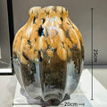 Axyaa Textured Glass Vase | Creative Flower Pots | Desk Decor | Room Aesthetic