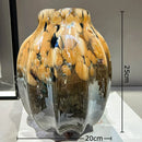 Axyaa Textured Glass Vase | Creative Flower Pots | Desk Decor | Room Aesthetic