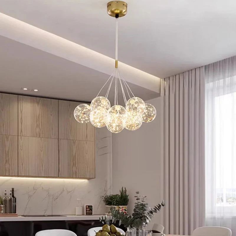 AXYAA Modern LED Pendant Light for Living & Dining Room Chandeliers & Indoor Lighting