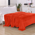 Axyaa Velvet Plush Fleece Blanket - Solid Color Velour Design